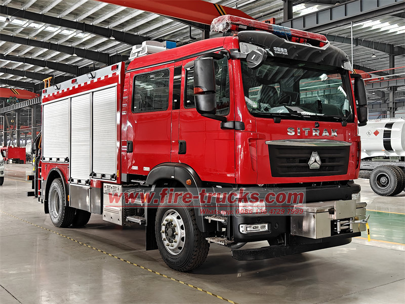 HOWO 4×2 heavy fire engine truck