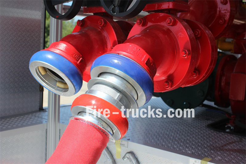 DN80 and DN65 hose reel and connector