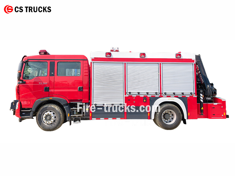 HOWO TX350 4X2 fire rescue tender