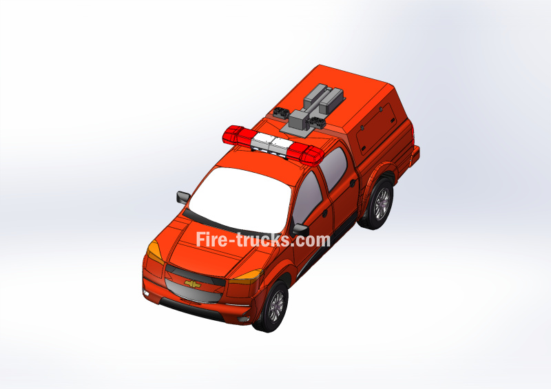 technical drawing for Donfeng nissan Light Rescue Truck pickup
