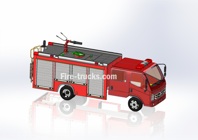 New ISUZU 2000L water foam fire fighting trucks technical drawing share New ISUZU 2000L water foam fire fighting trucks technical drawing share