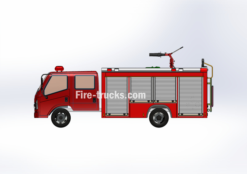 New ISUZU 2000L water foam fire fighting trucks technical drawing share New ISUZU 2000L water foam fire fighting trucks technical drawing share
