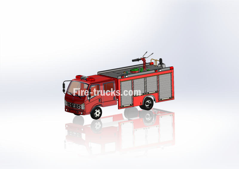 New ISUZU 2000L water foam fire fighting trucks technical drawing share New ISUZU 2000L water foam fire fighting trucks technical drawing share