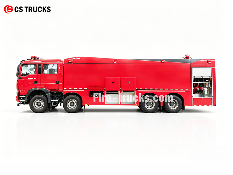 HOWO heavy duty water fire engine 8×4 chassis