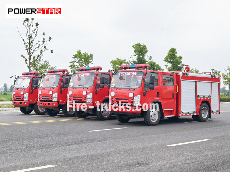 ISUZU 700P water foam fire trucks