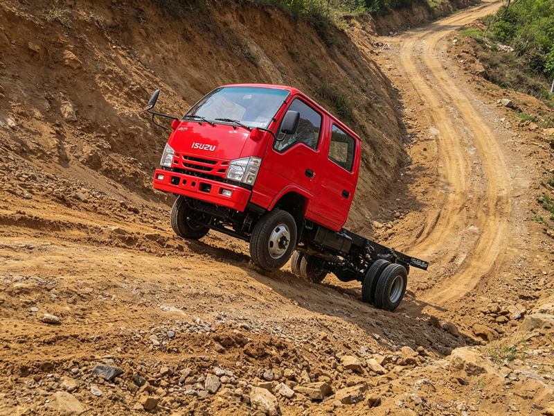ISUZU 4x4 offroad truck for 40 degree slope challange ISUZU 4x4 offroad truck for 40 degree slope challange
