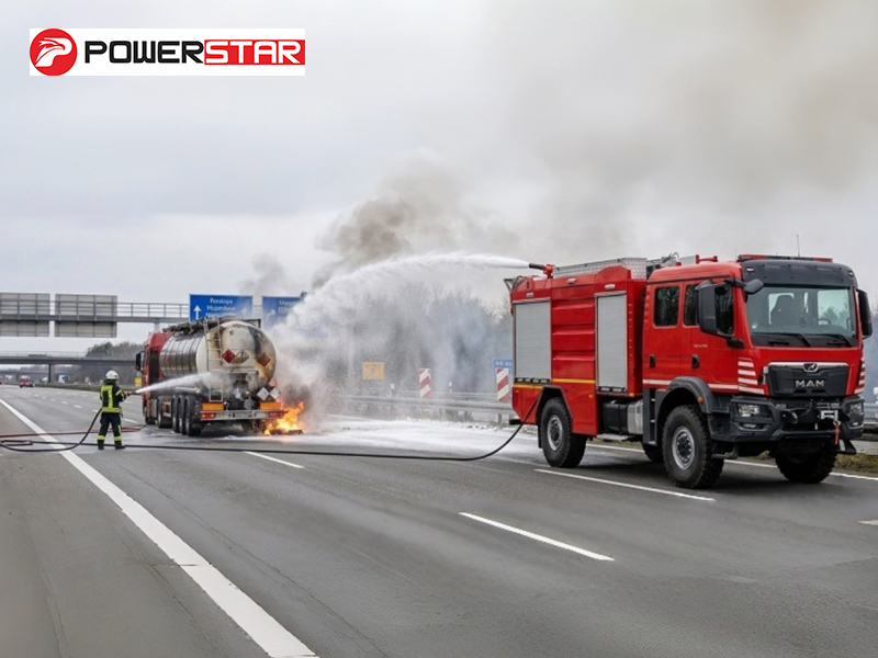 MAN TGM 18.290 4x4 Heavy Duty Foam Fire Truck 5500L Water Foam Automatic Transmission for Dubai Vehicle Fire Rescue and Car Accident Emergency