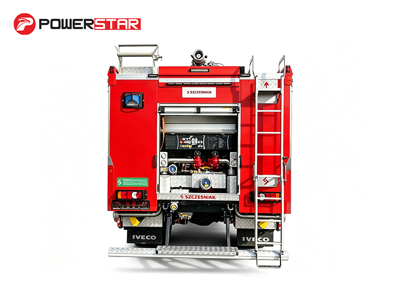 IVECO ML 150E24WS 4x4 Rapid Response Foam Fire Engine 3850L Water Foam Tank with Szczesniak Monitor for Albania Commercial Building Fire Protection