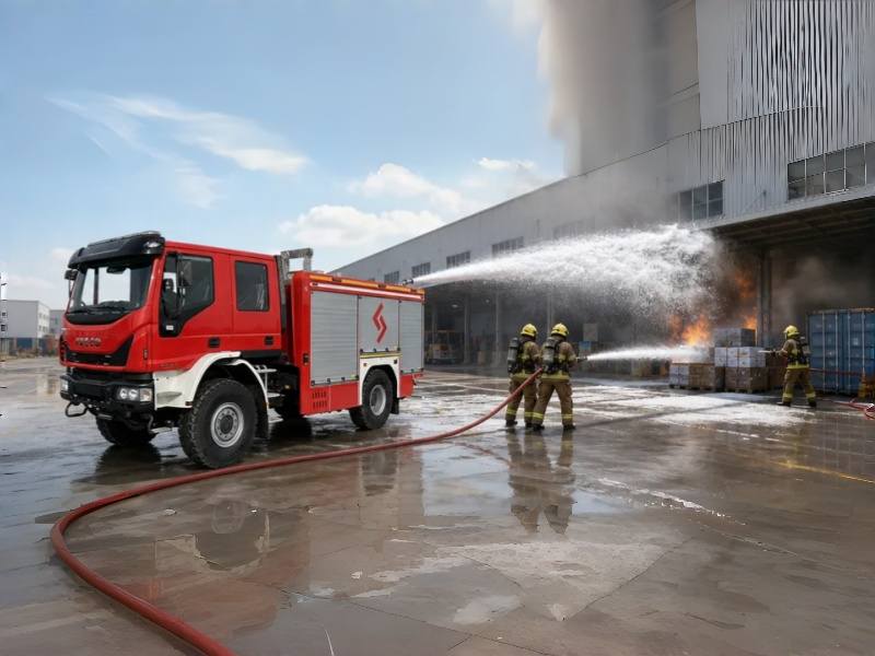 IVECO ML 150E24WS 4x4 Heavy Duty Foam Rescue Truck 3850L Water Foam Automatic Transmission  Diesel with Automatic Transmission for Cambodia Petrochemical Plant Fire Rescue