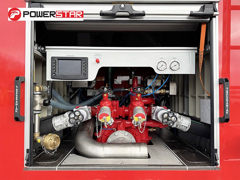 MAN TGS 33.400 6x4 Foam Rescue Truck Pump Room