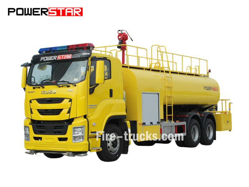 Isuzu GIGA 6x4 road sprinkler fire truck