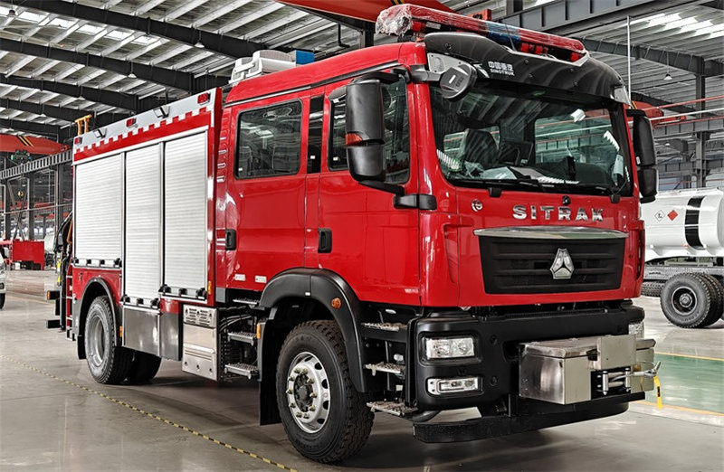 1 unit Howo Sitrak C5H heavy rescue fire truck is exported to Algeria